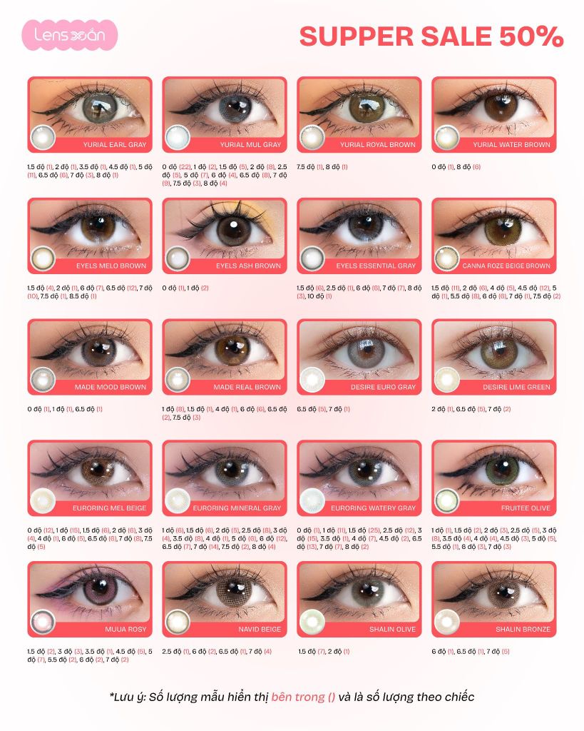 super sale lens giảm 50% tại Lens Xoắn dịp Tết