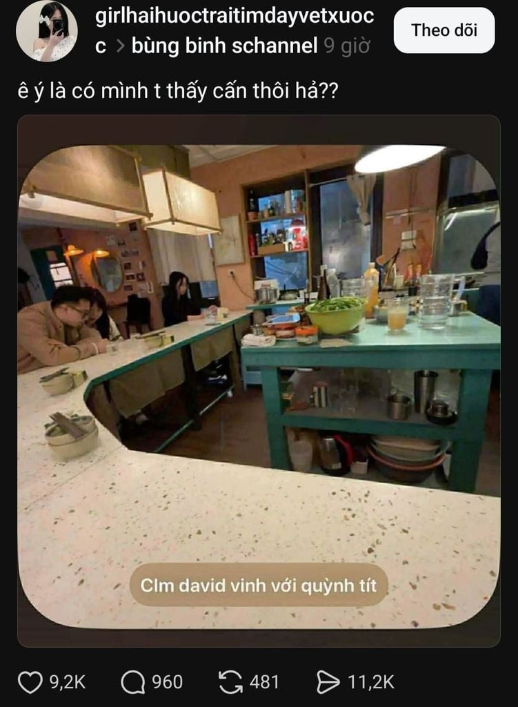 Drama Hà Vy David Vinh Quỳnh Tít Schannel đi ăn cùng nhau gây tranh cãi