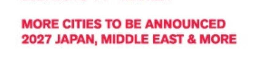 BTS World Tour 2026–2027 poster concert tái hợp 7 thành viên