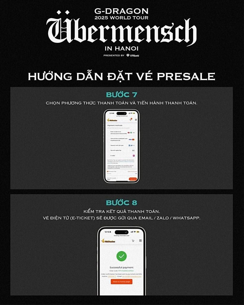Hướng dẫn presale G-DRAGON