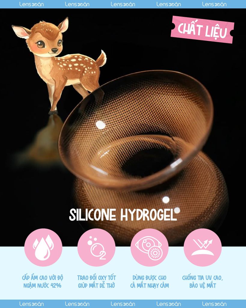 Lens COBEE BEIGE MYFIPN nâu caramel ánh cam giãn tròng tự nhiên