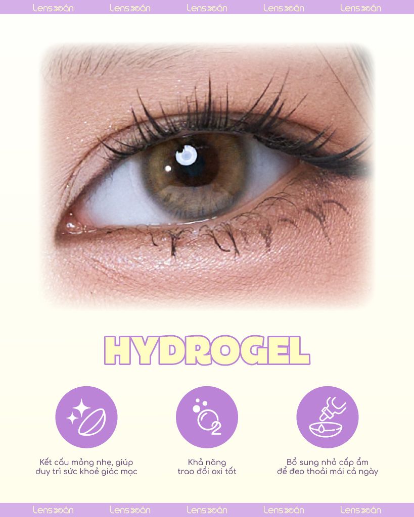 Lens BADCAT BEIGE Idol Lens màu nâu bơ lạnh pha ánh vàng tự nhiên, chất liệu Hydrogel cao cấp
