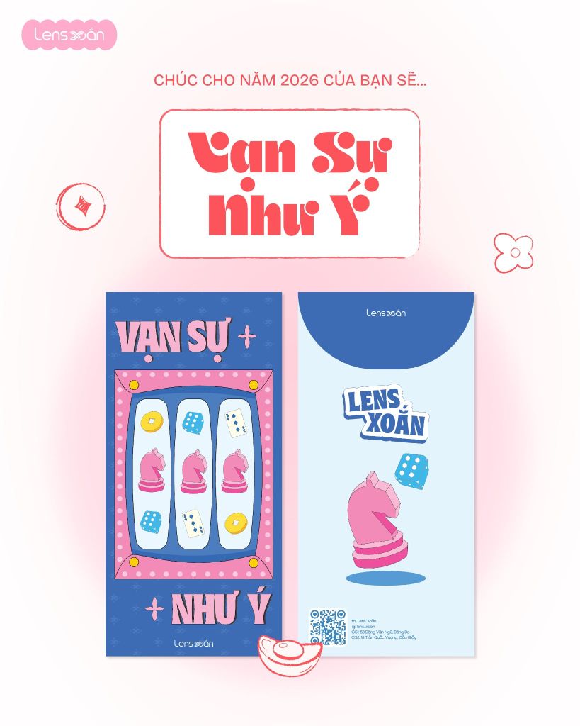 Mua lens xinh tặng lì xì xịn đầu năm 2026 tại Lens Xoắn