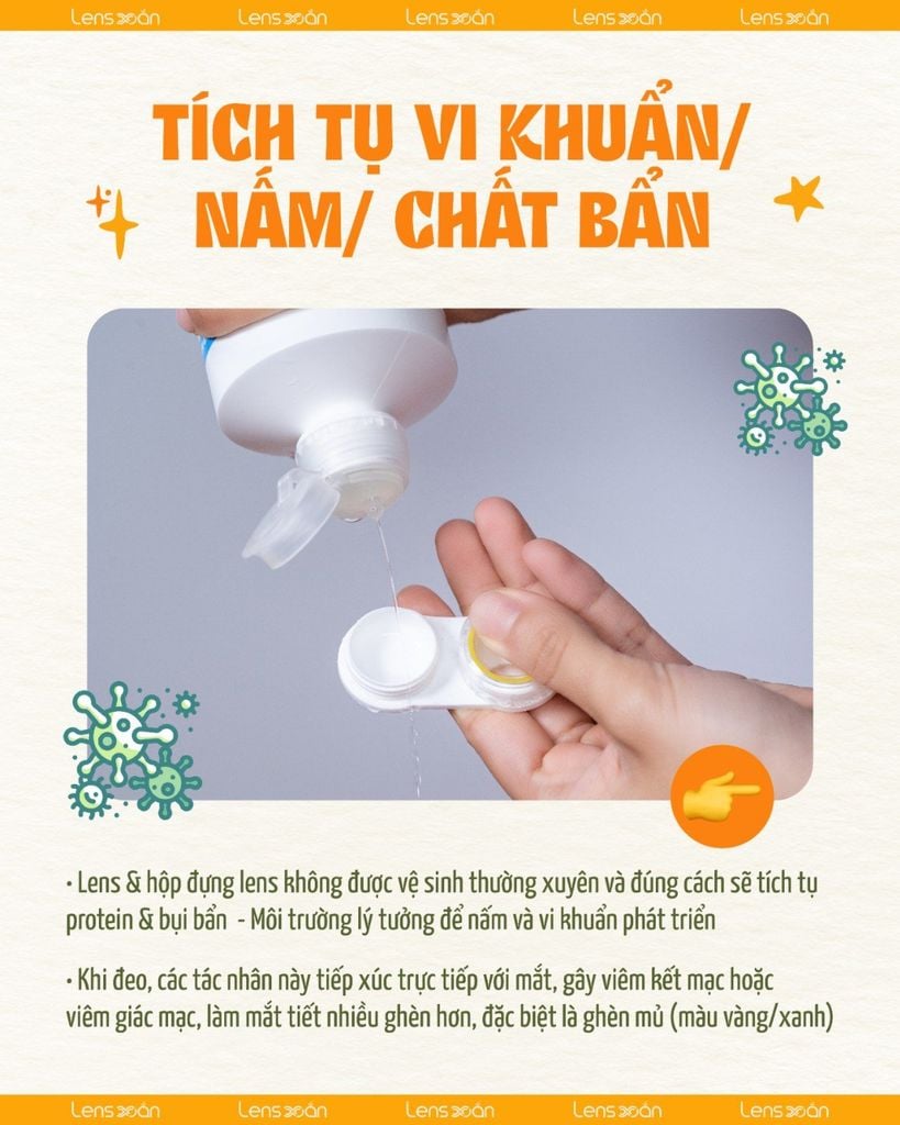 Vì sao đeo lens mắt đổ ghèn nhiều – Nguyên nhân phổ biến & cách xử lý an toàn