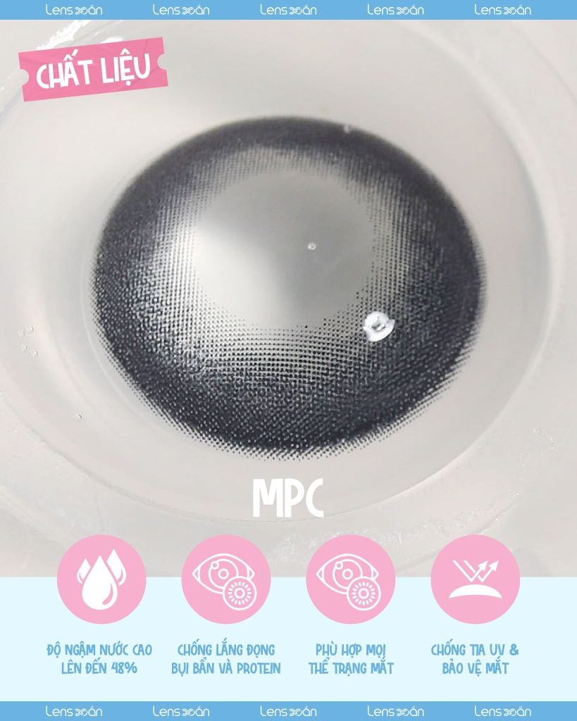 BESO Black 14.5 – Lens đen baby giãn tròng 1 ngày tự nhiên