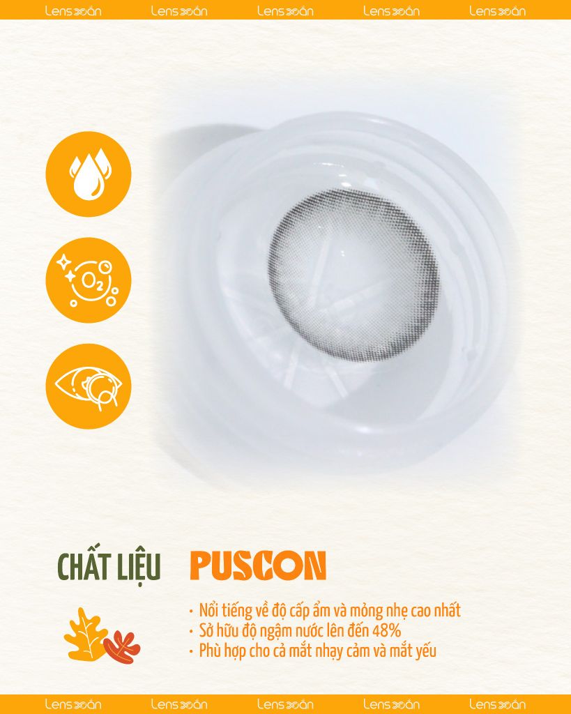 Nils Gray – Lens xám kim loại trendy từ OLENS | Lens Xoắn