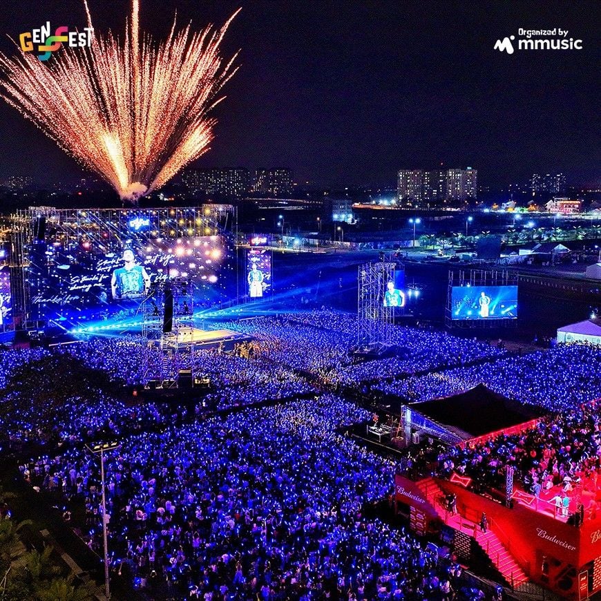 Sân khấu GENfest Presents MBILLION 2025 – Vũ trụ âm nhạc tại SECC TP.HCM
