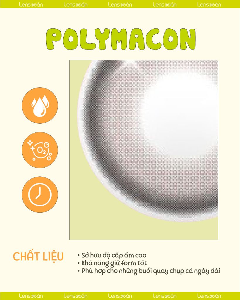 Cloud Gray Qrsessed lens xám sữa ánh hồng pastel 1 ngày