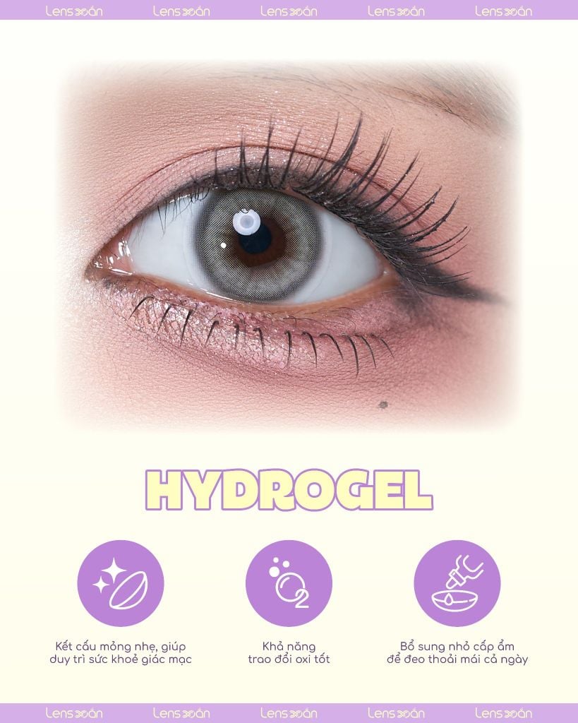 Lens Badcat Gray – Chất liệu Hydrogel cấp ẩm từ Idol Lens