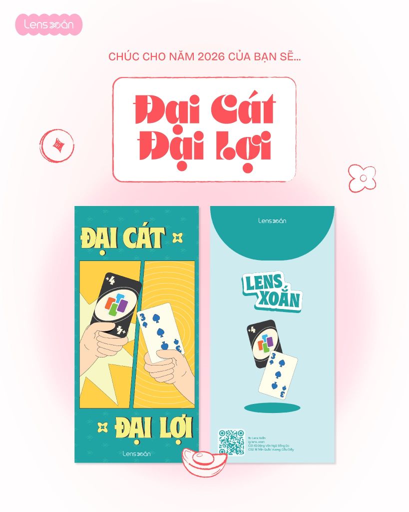 Mua lens xinh tặng lì xì xịn đầu năm 2026 tại Lens Xoắn