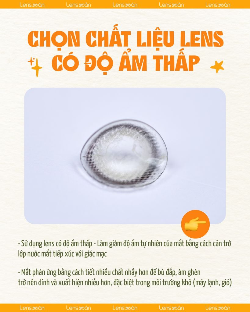 Vì sao đeo lens mắt đổ ghèn nhiều – Nguyên nhân phổ biến & cách xử lý an toàn
