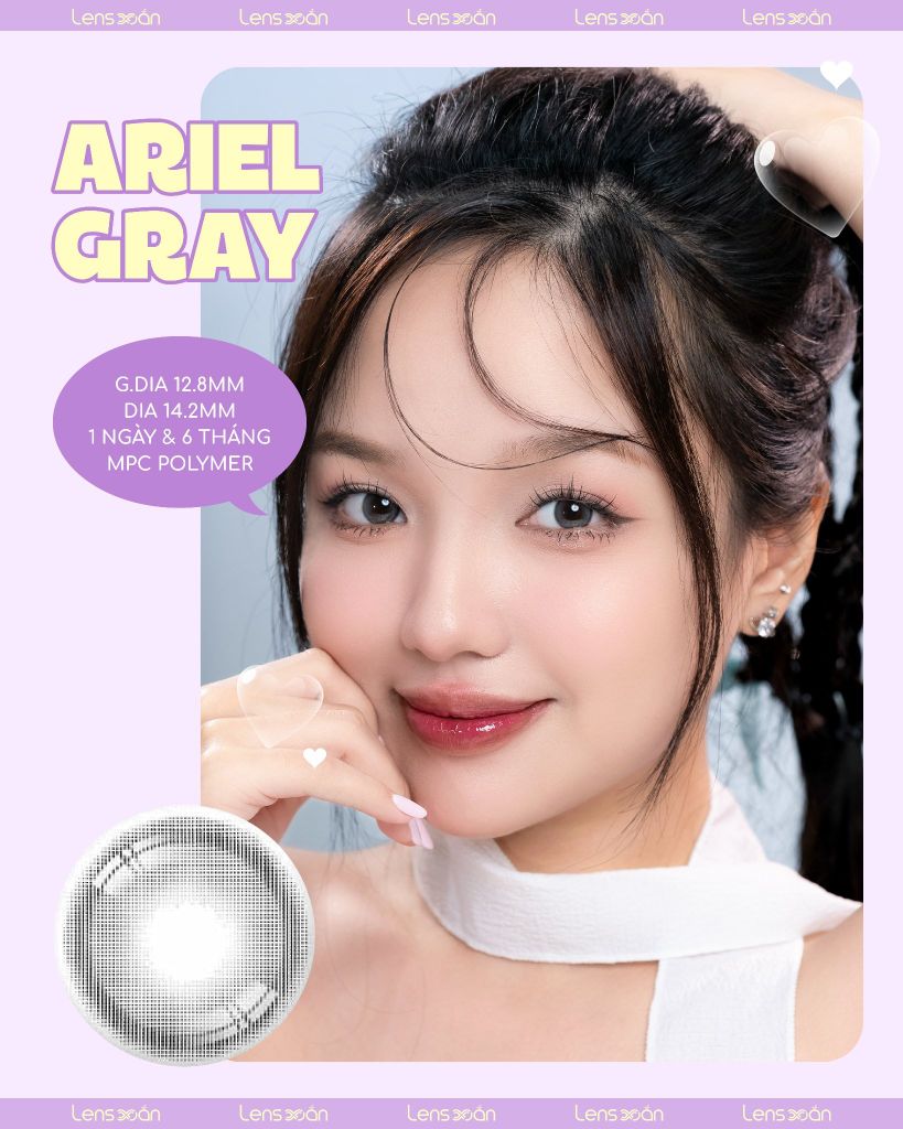 Lens Ariel Gray cho cô dâu – Tone gray nhạt thanh lịch