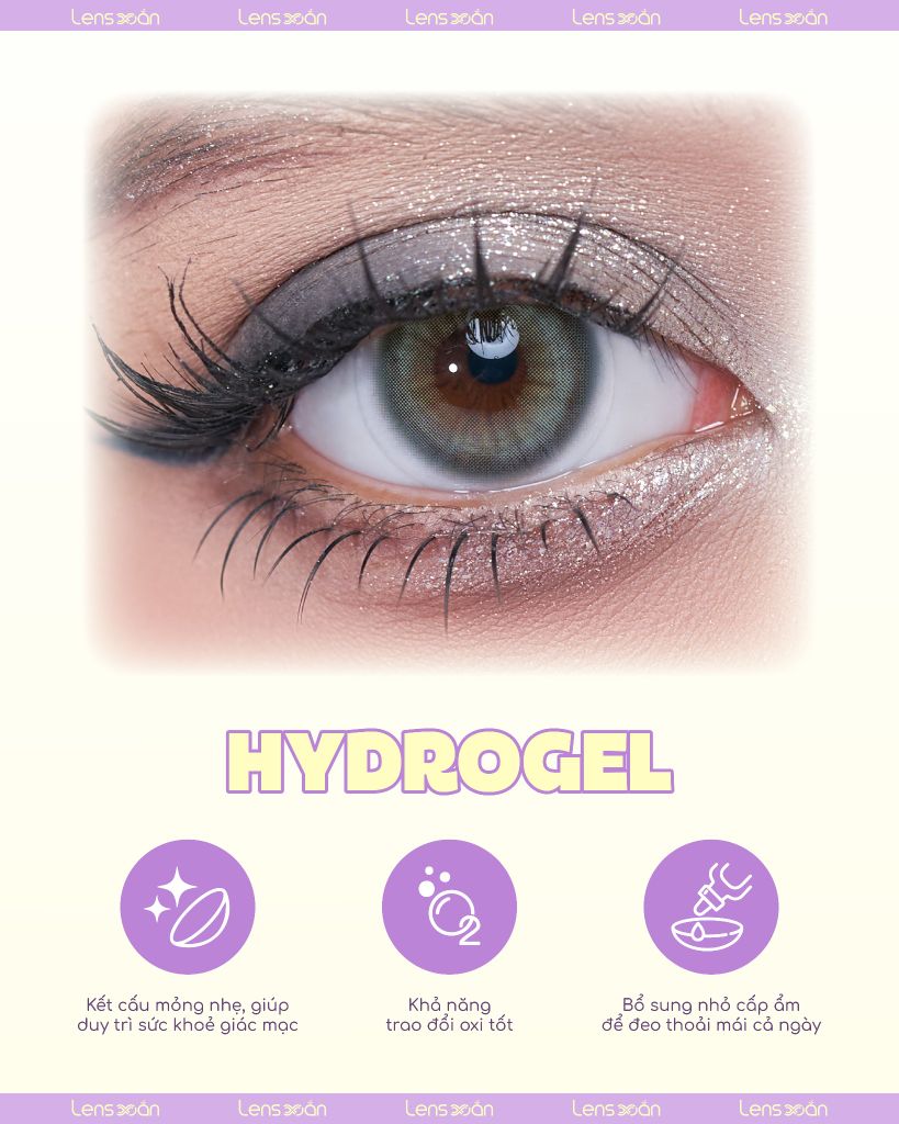 Lens BADCAT BLUE xám xanh ngọc trong veo – hiệu ứng vân tia và chất liệu Hydrogel cao cấp