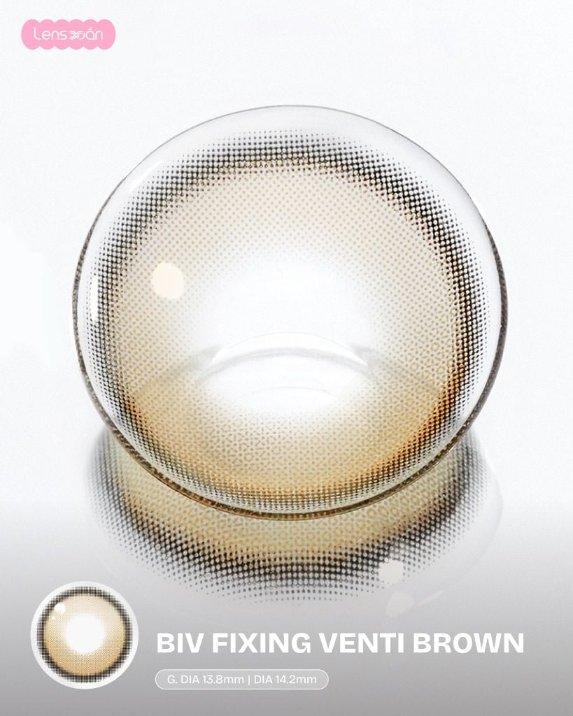 Lens BIV Oatmeal nâu sữa tự nhiên cho mắt trong veo nhẹ nhàng