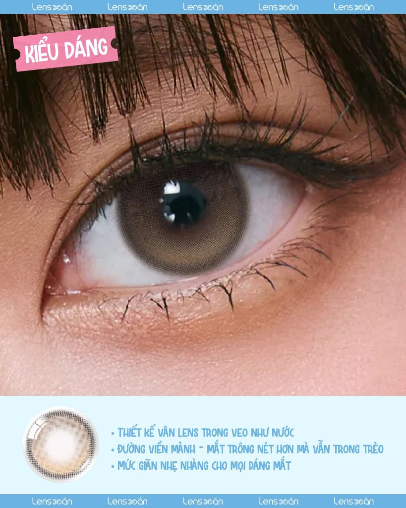 Review Muse Shine Brown OLENS nâu lạnh highlight đeo mắt thật tự nhiên