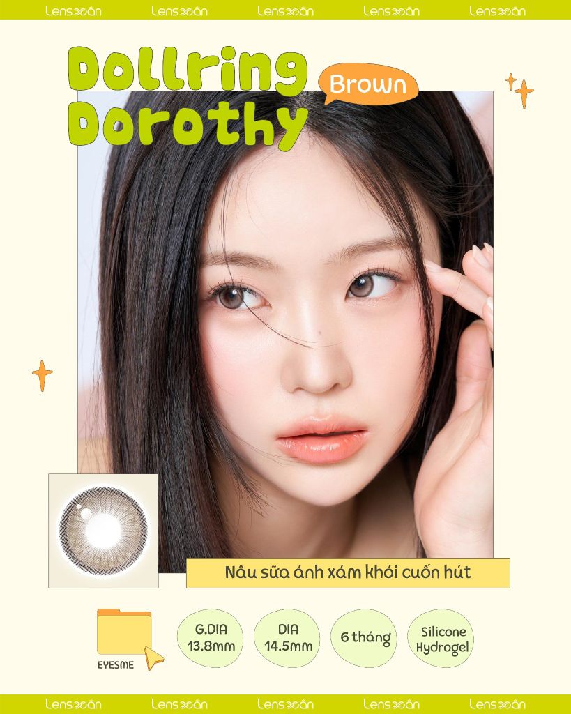 Lens giãn tròng 14.5mm – Kính áp tròng Hàn Quốc chính hãng tại Lens Xoắn