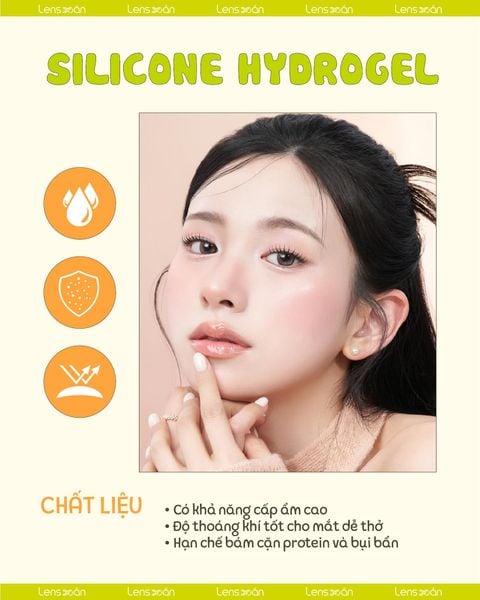 Chất liệu Silicone Hydrogel – Êm ái, thoáng khí, an toàn