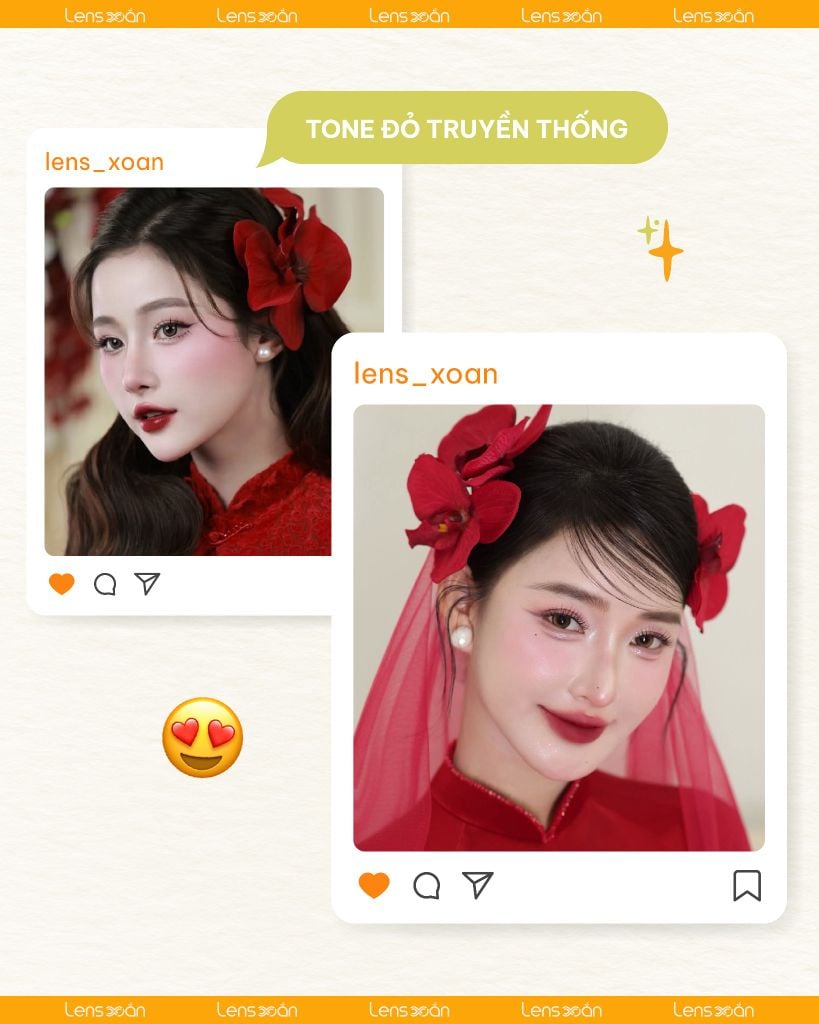 Layout makeup cô dâu hot trend 2025 – gợi ý từ Lens Xoắn