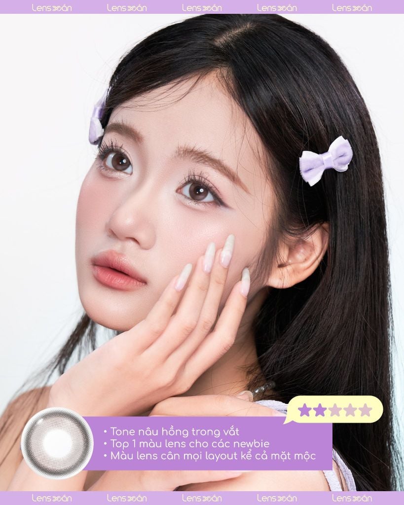 COCO MIO ROZE BROWN – Lens tự nhiên cho mọi phong cách từ Lens Xoắn