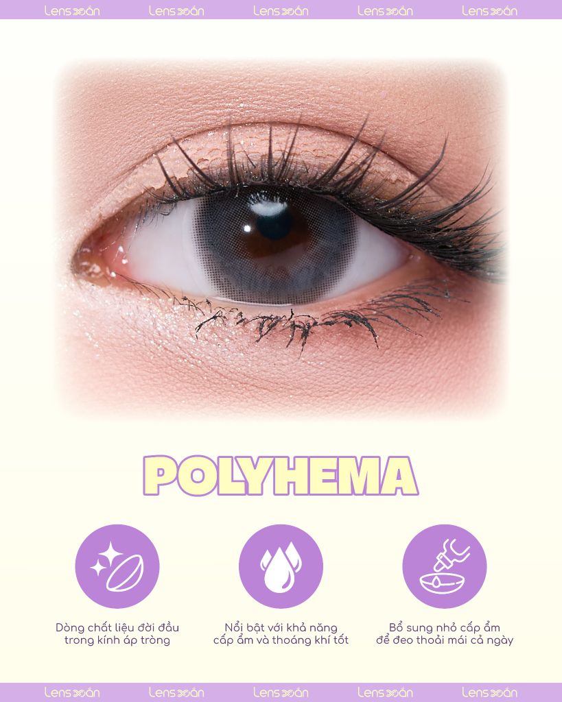 Lens Dear Gray OLENS màu xám khói tinh khiết, ánh sáng sương mai tự nhiên, ảnh chụp cận mắt trong điều kiện sáng tự nhiên.