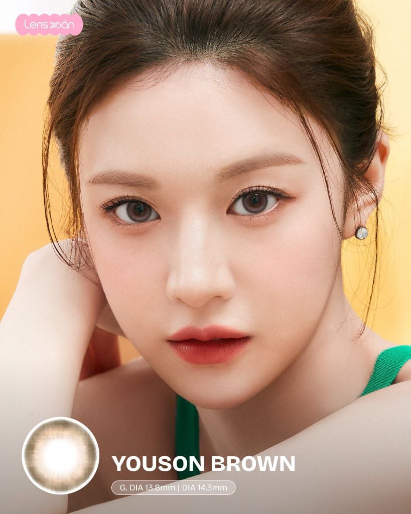 Youson Vintage Black lens đen tự nhiên giãn tròng 13.8mm chính hãng