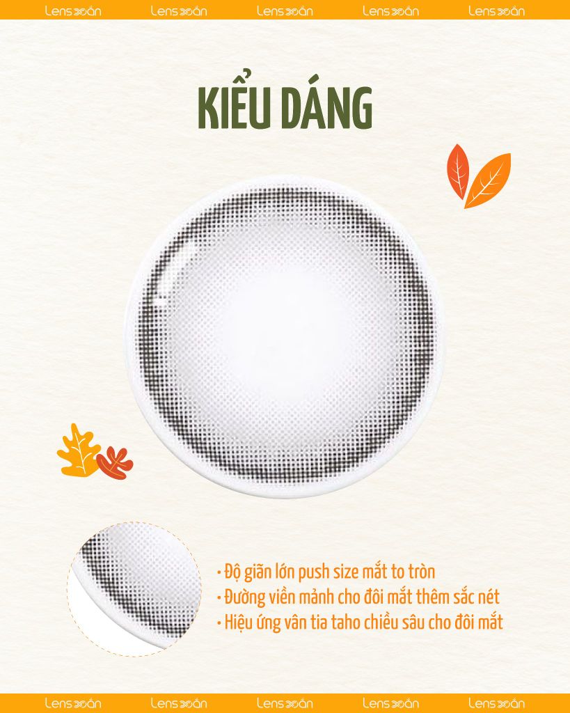 Nils Gray – Lens xám kim loại trendy từ OLENS | Lens Xoắn