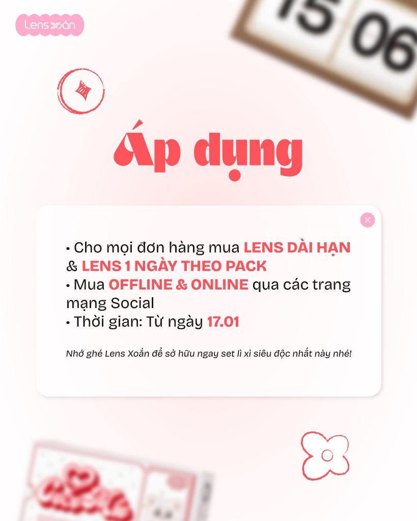 Mua lens xinh tặng lì xì xịn đầu năm 2026 tại Lens Xoắn