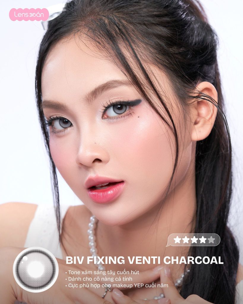 BIV Fixing Venti Charcoal lens xám than highlight khóa trục MYFIPN