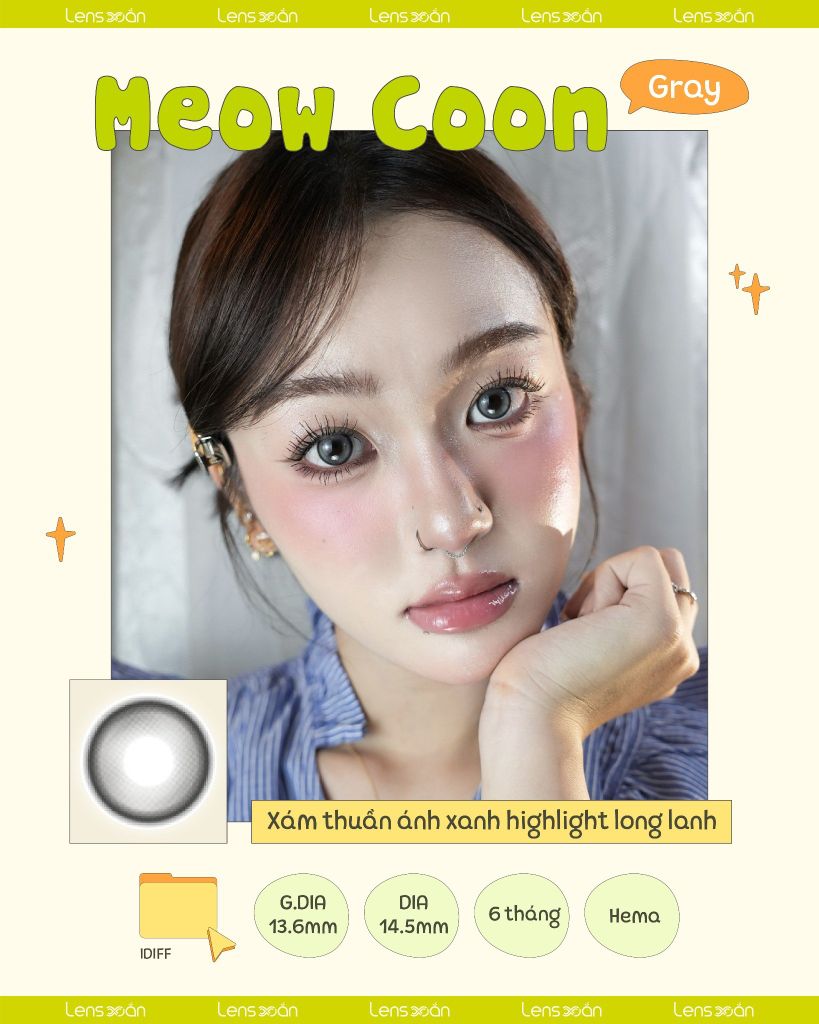 Lens giãn tròng 14.5mm – Kính áp tròng Hàn Quốc chính hãng tại Lens Xoắn