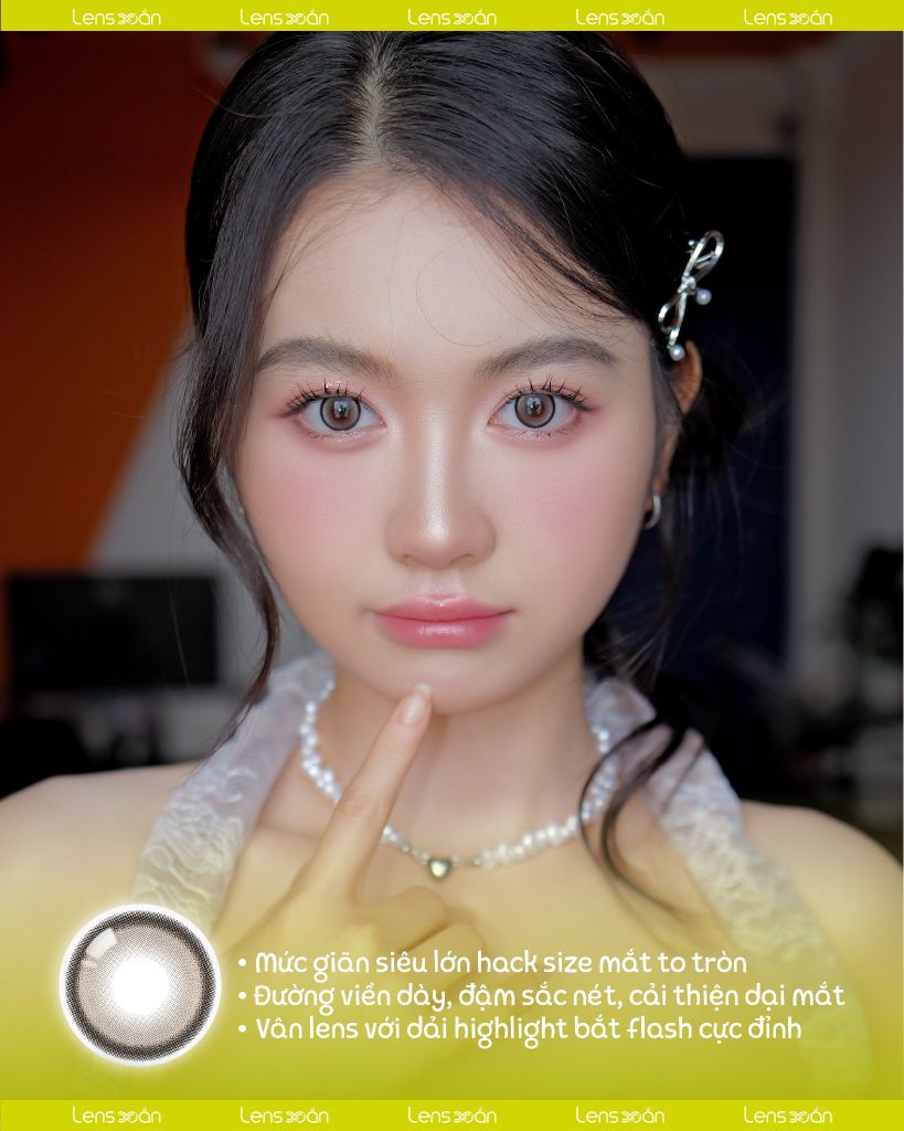 Lens Mousse Taupe Beige OLOLA – Nâu Be Highlight Ánh Khói Cho Makeup Mùa Đông