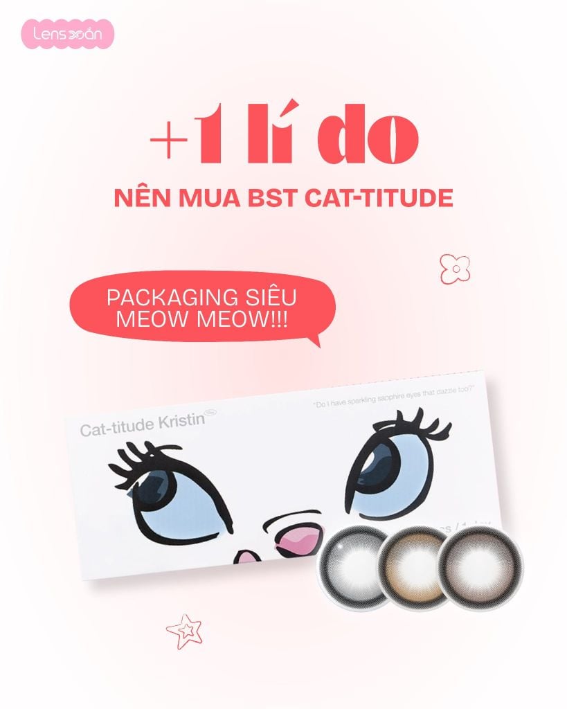 Packaging Cat-titude Collection Hapa Kristin tại Lens Xoắn
