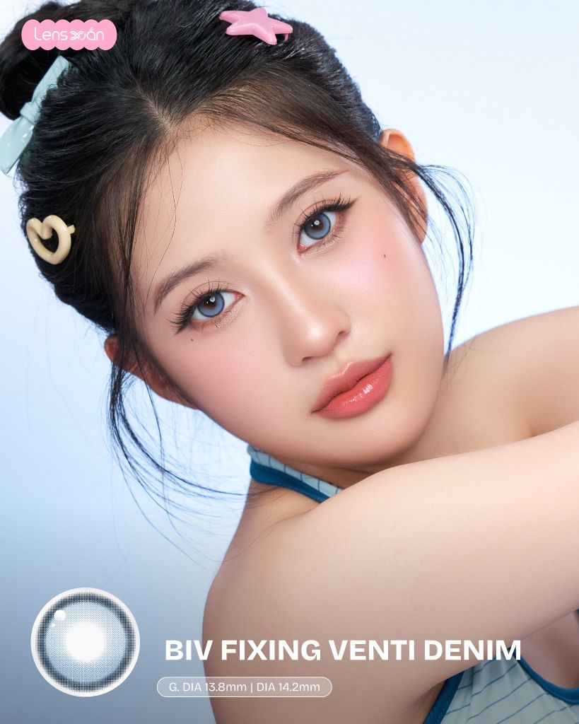 BIV Fixing Venti Denim lens xanh denim khóa trục không xoay chính hãng