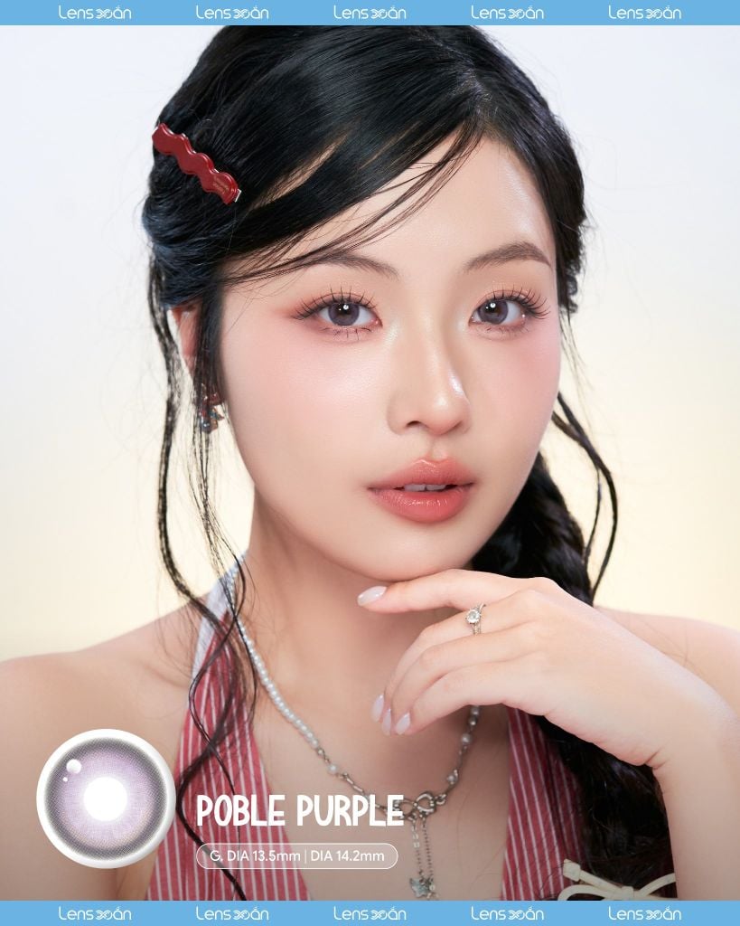 Poble Purple MYFiPN lens tím pastel tự nhiên