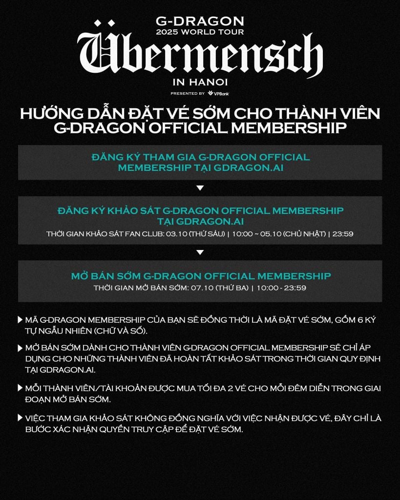 Hướng dẫn presale G-DRAGON