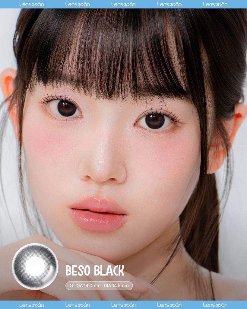BESO Black 14.5 – Lens đen baby giãn tròng 1 ngày tự nhiên