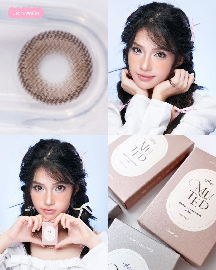 Muted Choco Olola lens nâu choco trầm tự nhiên