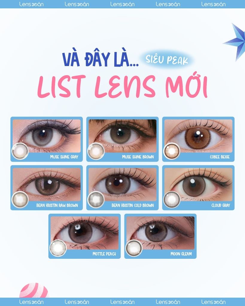 Cư dân Threads City review Lens Xoắn với các mẫu lens hot trend Hàn Quốc