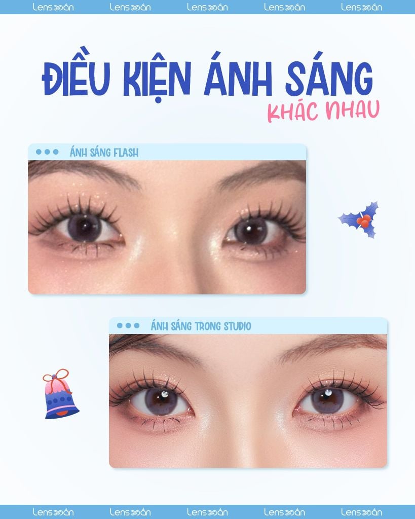 Poble Purple MYFiPN lens tím pastel tự nhiên
