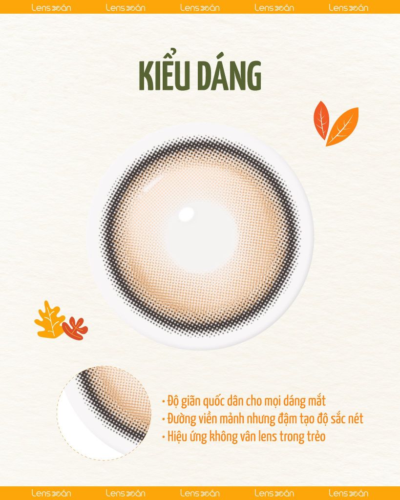 One Pick IG Cream Brown – Lens nâu vàng kem ngọt lịm, cuốn hút ánh nhìn