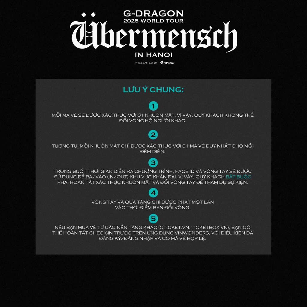 Tips chuẩn bị trước khi check-in concert G-Dragon 2025
