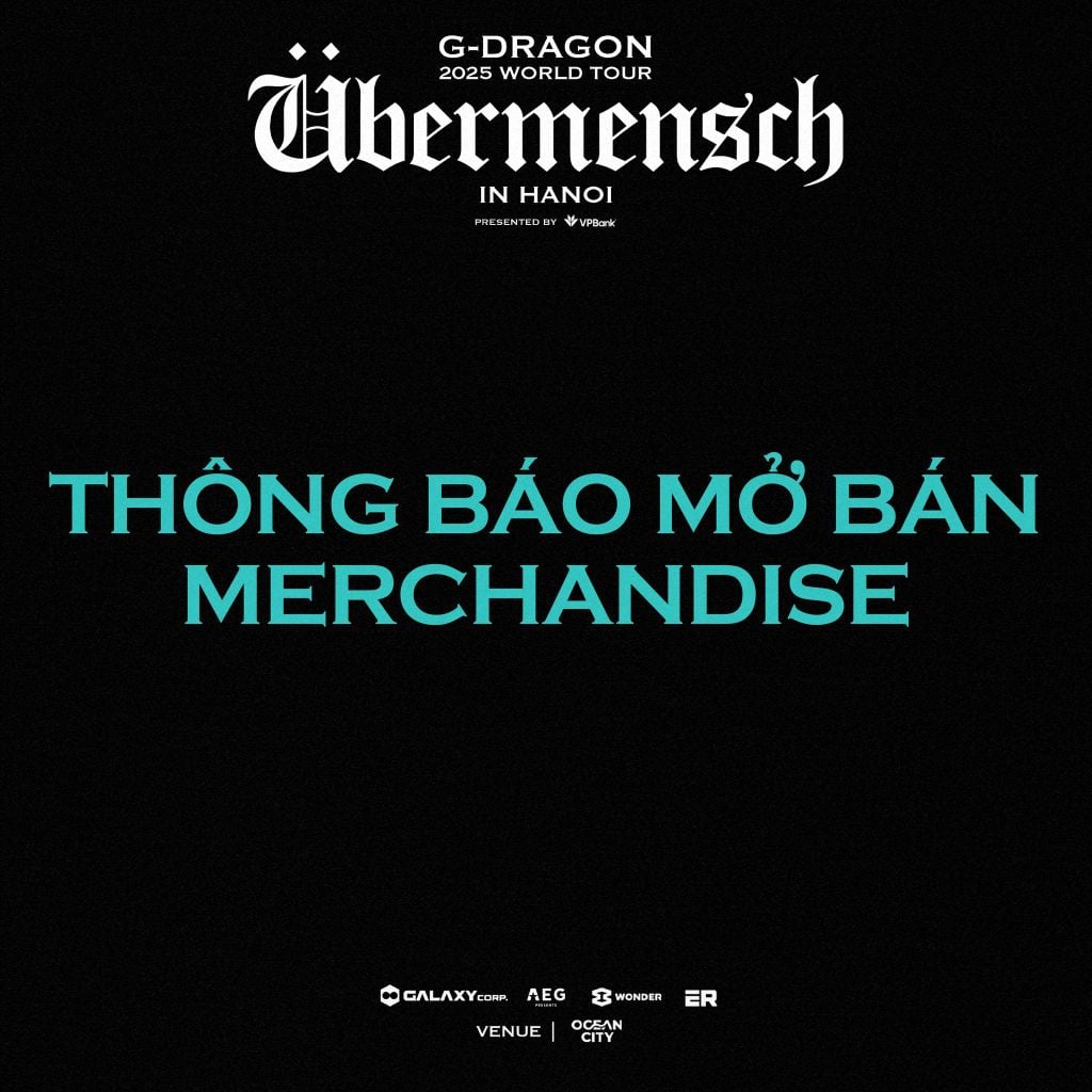 Merchandise G-DRAGON Übermensch 2025