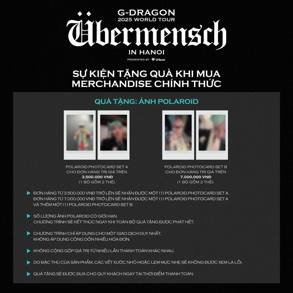 Merchandise G-DRAGON Übermensch 2025