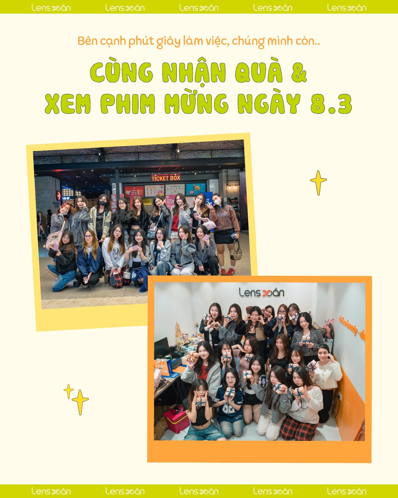 Ứng tuyển làm việc tại Lens Xoắn – môi trường năng động gen Z