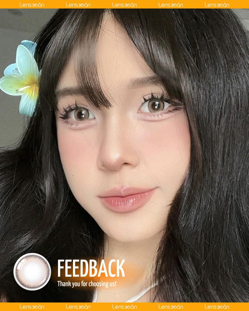 NILS BROWN – Lens nâu cam ấm rạng rỡ, top seller mùa kỷ yếu | Lens Xoắn