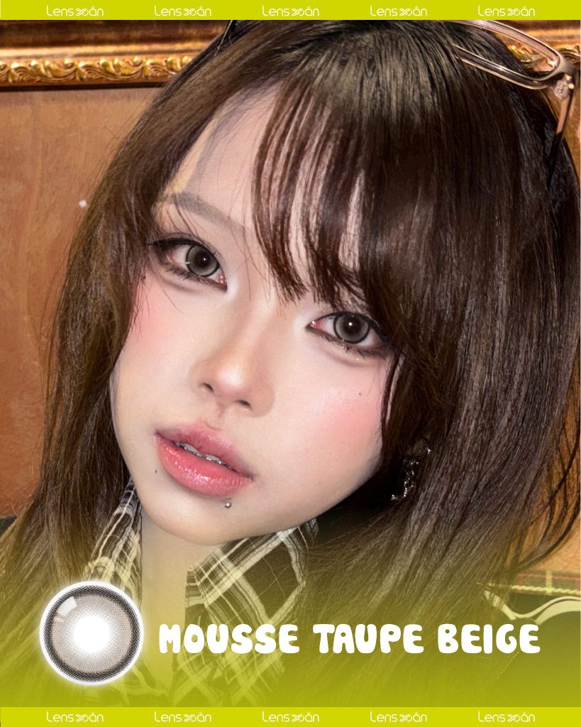 Lens Mousse Taupe Beige OLOLA – Nâu Be Highlight Ánh Khói Cho Makeup Mùa Đông