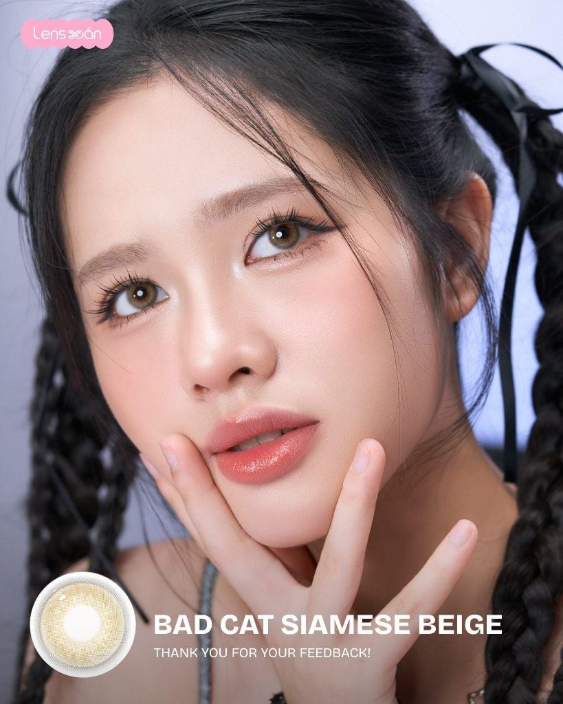 Deal mua 1 tặng 1 lens Glowy Tear và Bad Cat tại Lens Xoắn