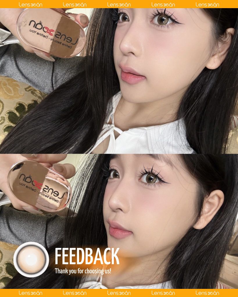 One Pick IG Cream Brown – Lens nâu vàng kem ngọt lịm, cuốn hút ánh nhìn