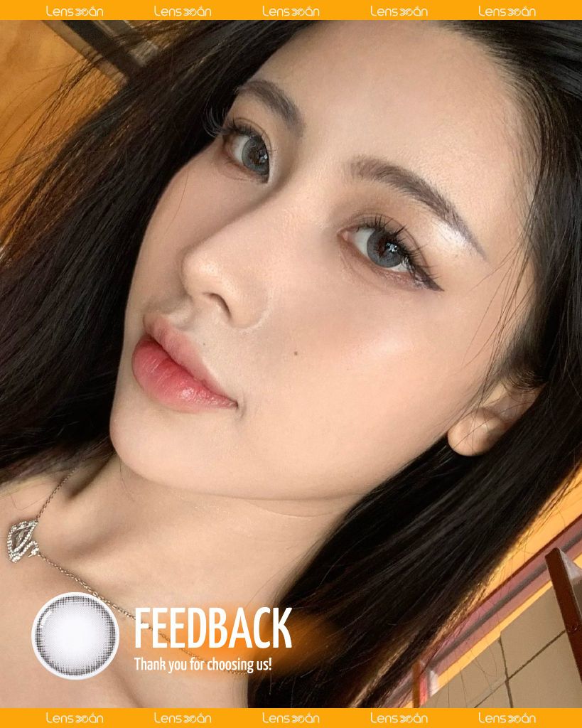 Nils Gray – Lens xám kim loại trendy từ OLENS | Lens Xoắn