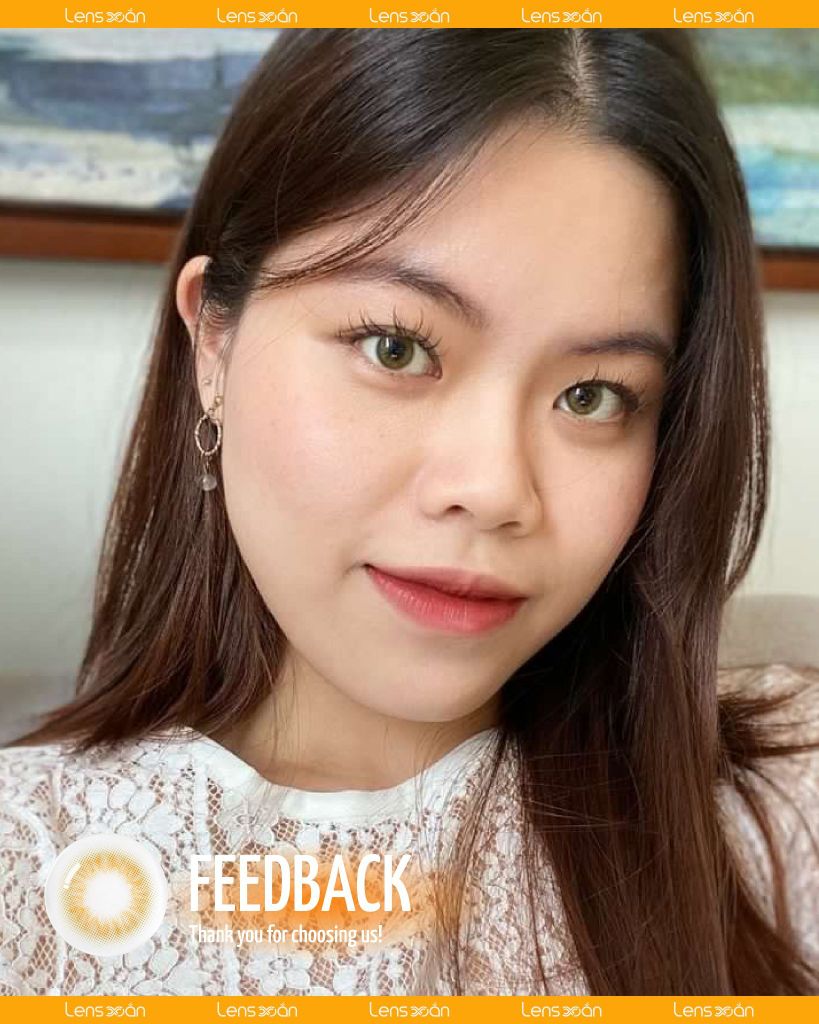 Scandi Olive – Lens xanh olive tự nhiên, hot trend 2025 | Lens Xoắn