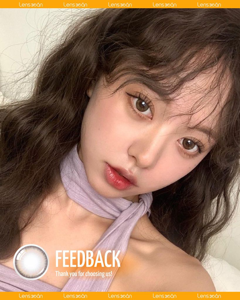 NILS BROWN – Lens nâu cam ấm rạng rỡ, top seller mùa kỷ yếu | Lens Xoắn